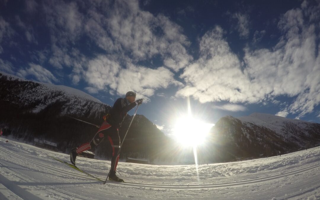 Ski-Langläufer Philipp auf der Überholspur