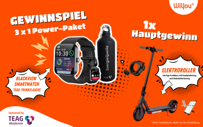 WiYou-MESSE-GEWINNSPIEL: Smartwatch & E-Scooter