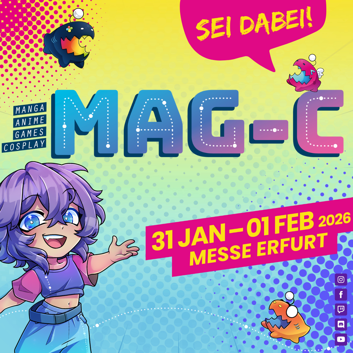 MAG-C _ 1_1 Manga, Comic und Anime Messe MAG-C in Erfurt, 3. - 4. Februar 2024