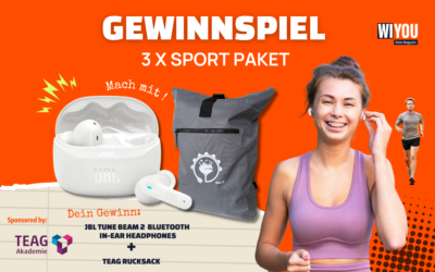 Messe-GEWINNSPIEL: 3 x 1 SPORT-Paket